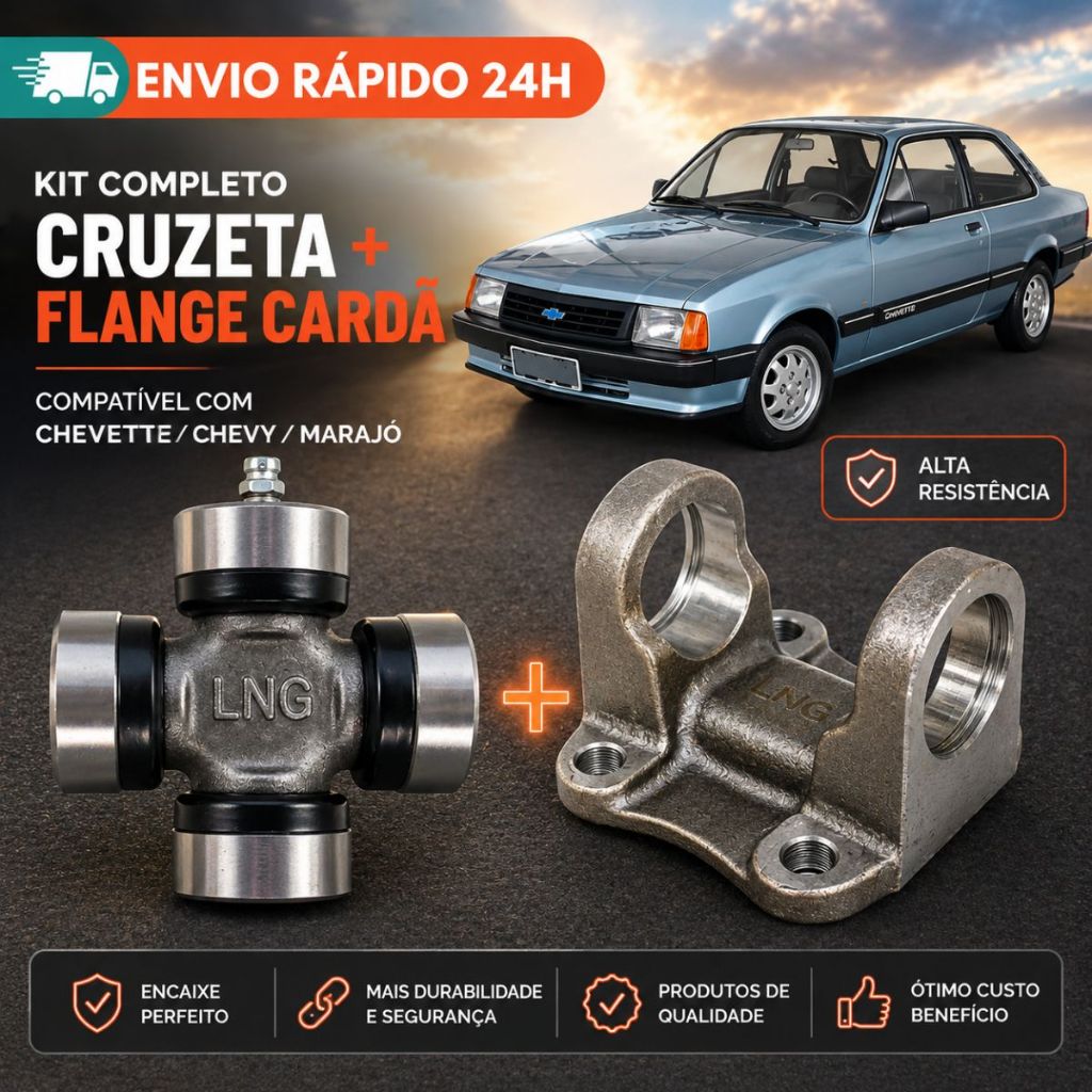 Kit Cruzeta e Flange Cardan Opala Chevette 5-310x CZ-133