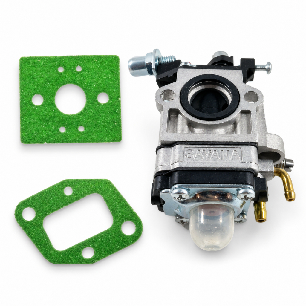 Carburador para Roçadeira 43cc e 52cc Compatível com Toyama, Nakashi e Terra + 2 Juntas