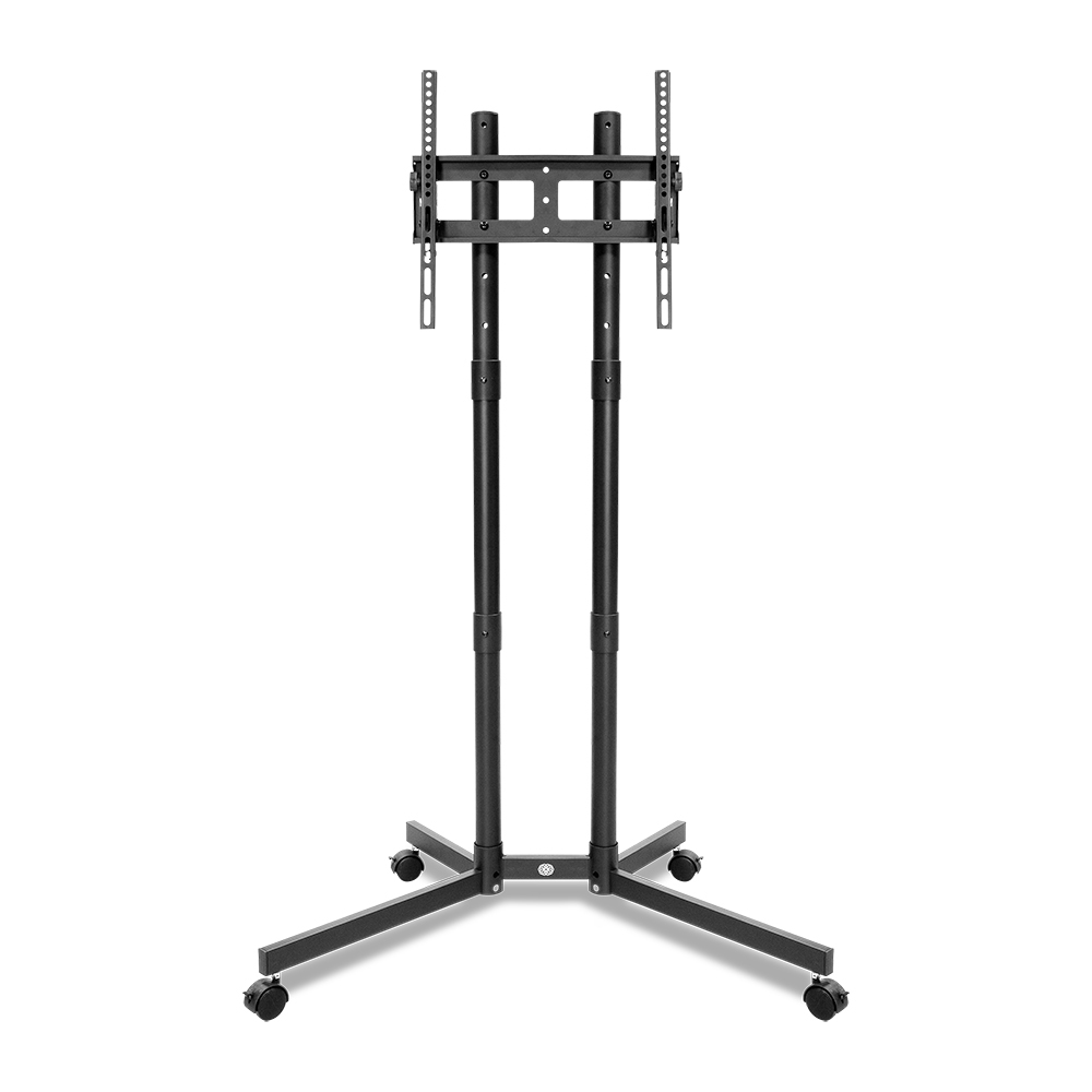 Suporte Pedestal Para TV 32 a 80 Pol Com Rodinhas Ajustável Universal Preto Zinnia STV700L