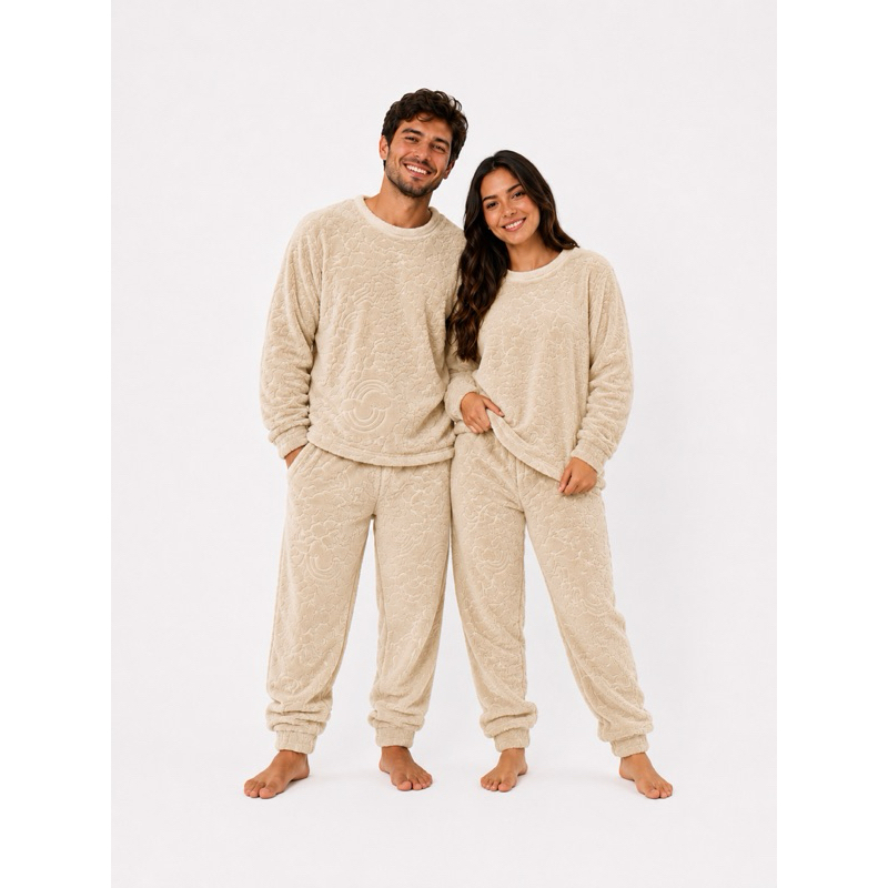Pijama Adulto Fleece Estampado Unissex Inverno Quentinho