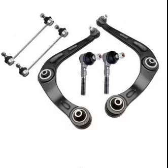 Kit 2 Bandeja Balança 2 Ponteira de Direção 2 Bieleta Peugeot 206/207 completo com pivô