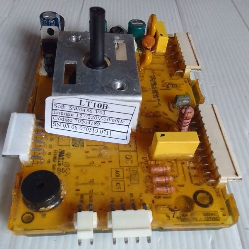 Placa com defeito da lavadora eletrolux lt10b original para peças sucata