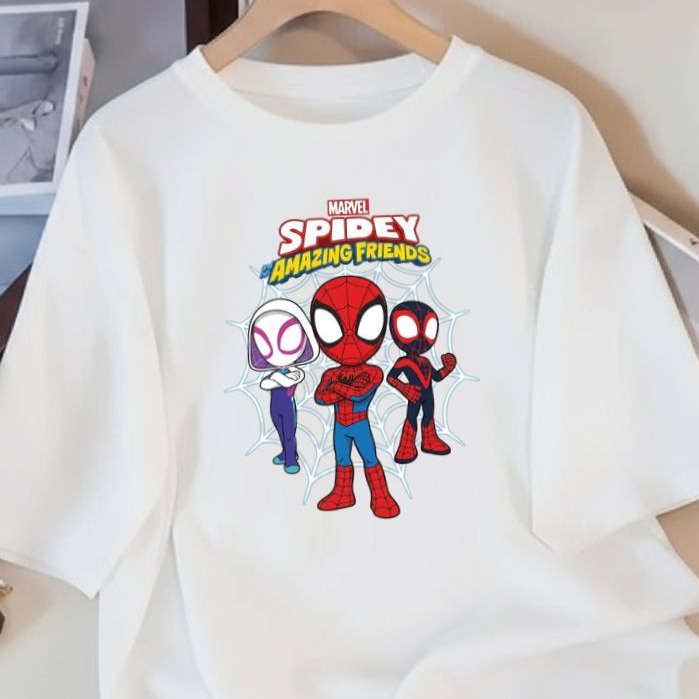 Camiseta Camisa Blusa 100%Algodão Masculina Super Herois Homem Aranha Spider Man Turma Estilosa
