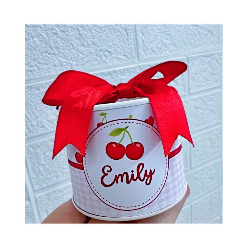 Tubolata Personalizada Tema Cerejinha ✨🍒