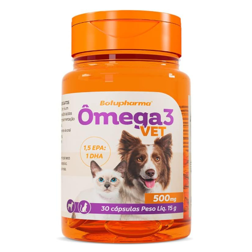 Suplemento Alimentar Ômega 3 Vet Botupharma 500mg - 30 Cápsulas