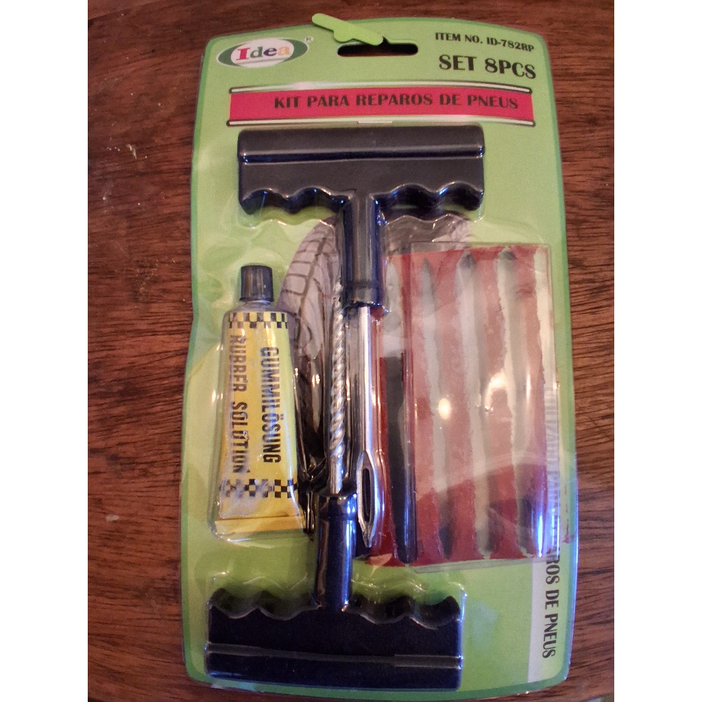 Refil macarrão para pneu, Kit com 10 macarrão para reparos de pneus, Filete para reparo de pneu, Remendo frio macarrão,