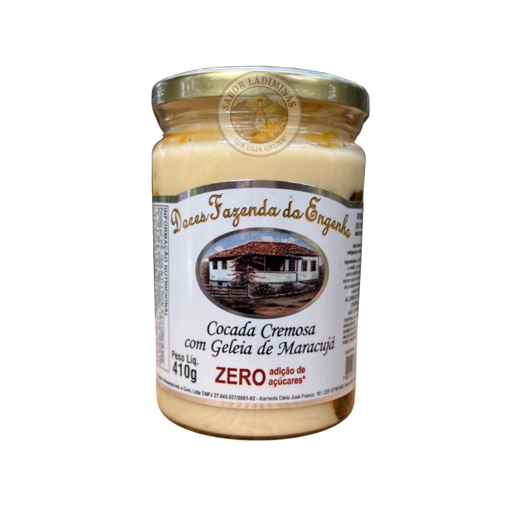 Cocada Cremosa Com Geléia De Maracujá Zero - 410g