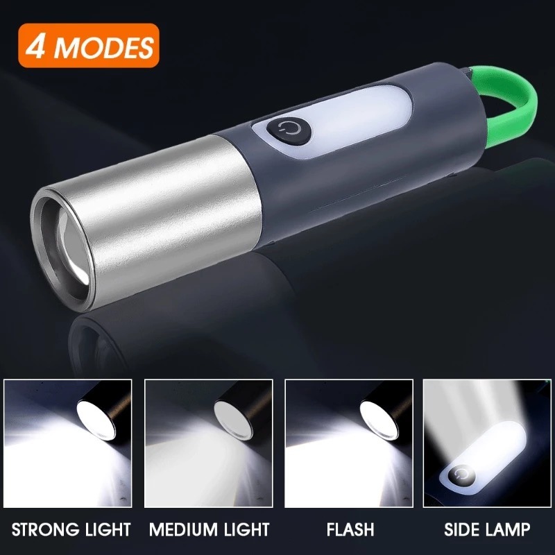 Lanterna LED Super Brilhante Externa Atualizada/Tocha À Prova D'água Com Zoom Telescópico De 1500 M Abajur/Lâmpada   SDT