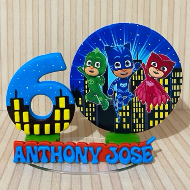 vela aniversário PJ Masks / vela PJ Masks / vela personalizada