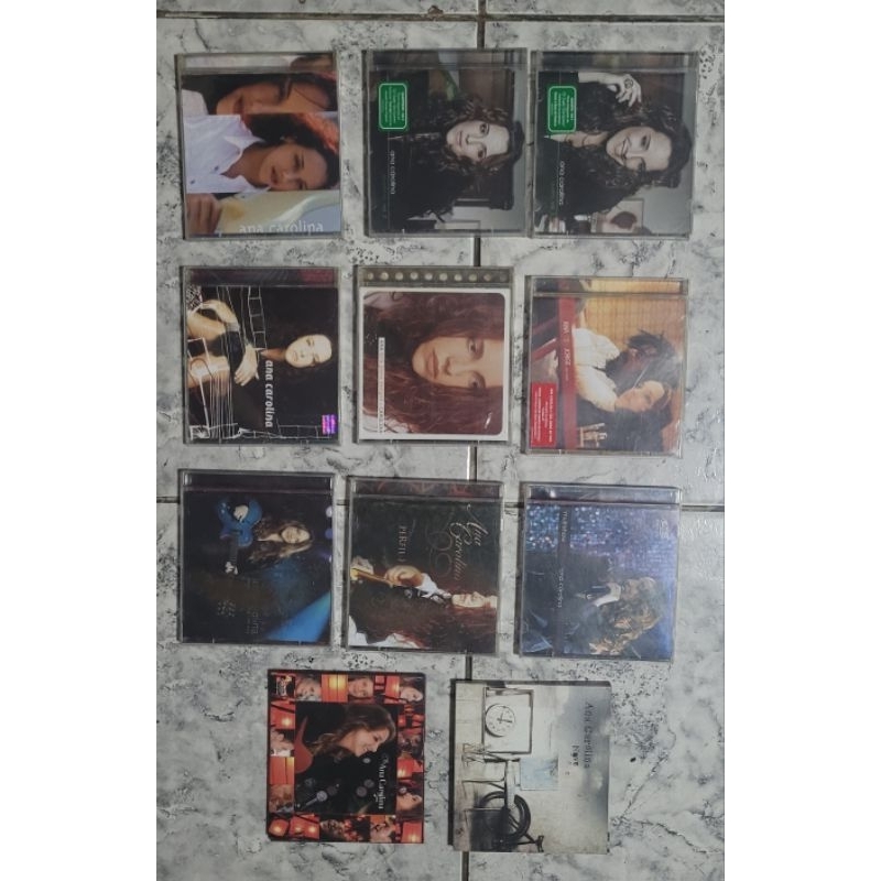 8 CDs Ana Carolina cantora MPB musica album disco som originais