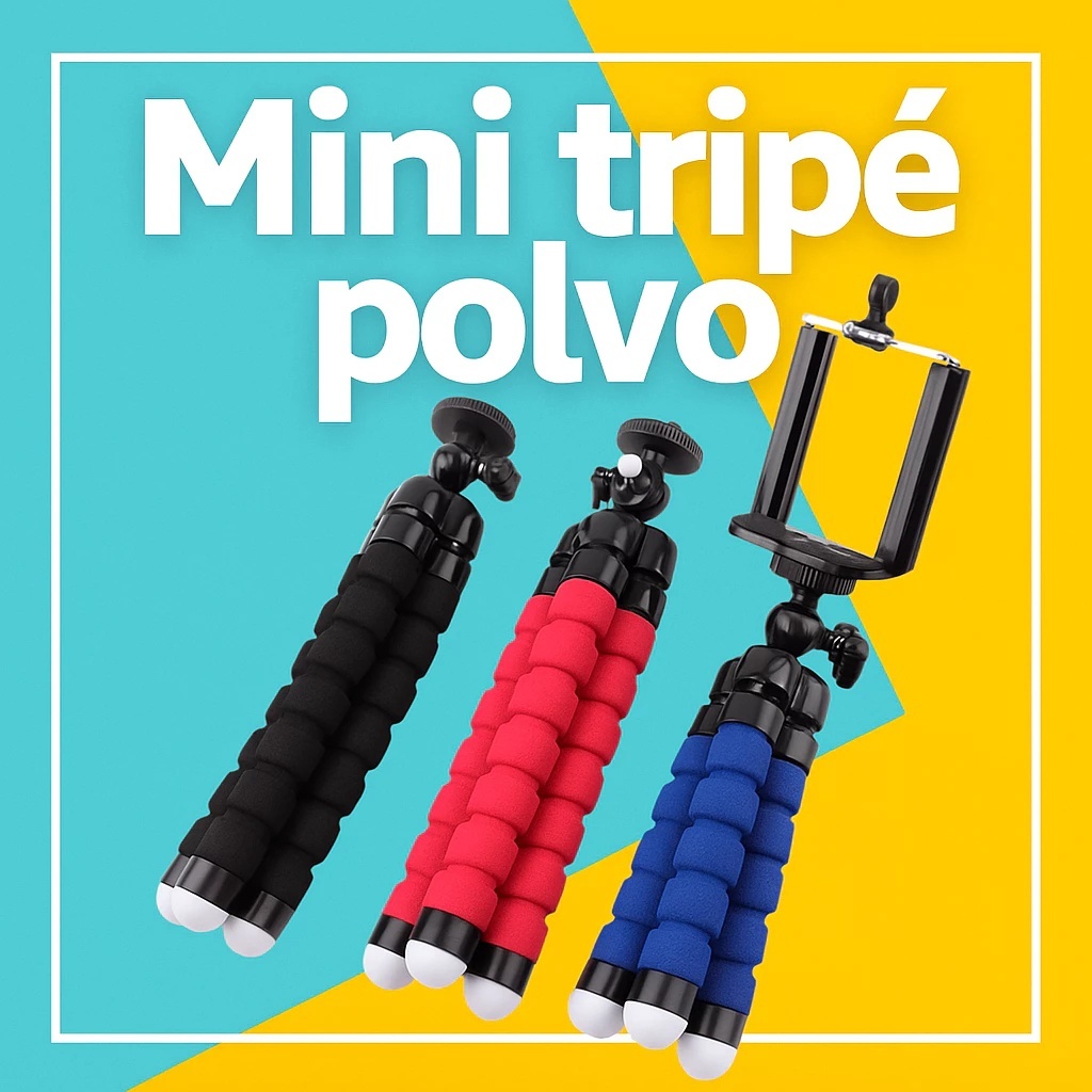 Mini Tripé Flexível De Mesa Suporte Para Celular Universal
