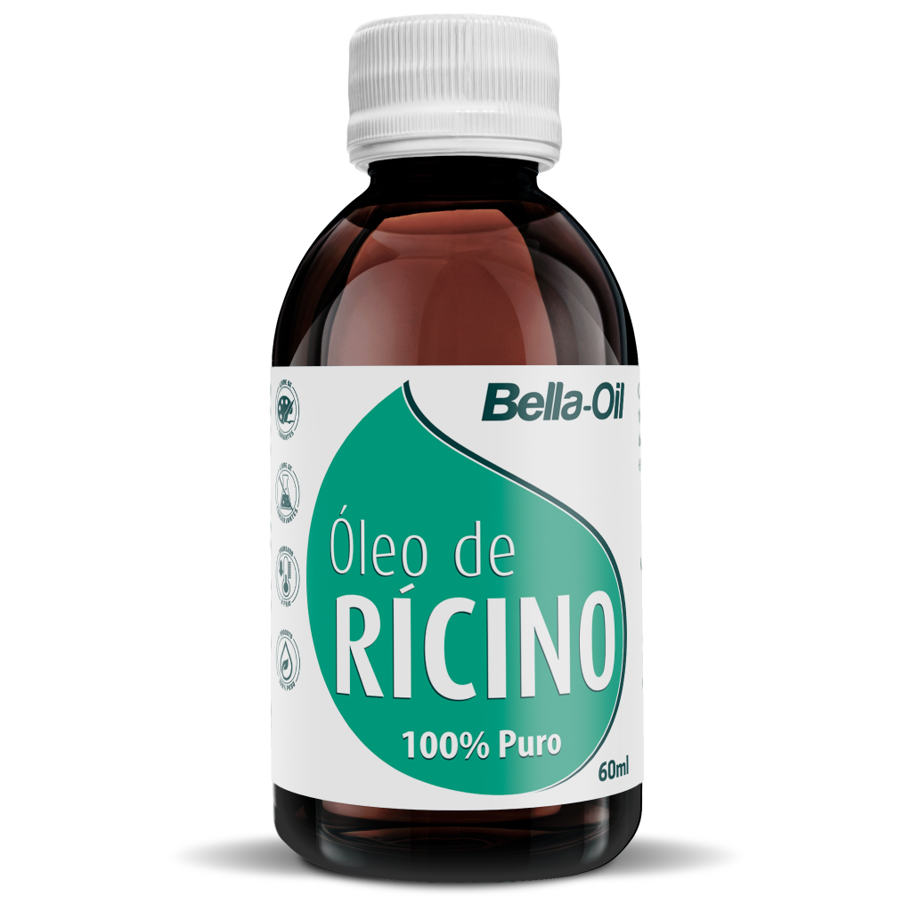 Óleo de Rícino 100% Puro Bella-Oil 60ml - BellaPhytus pele cabelo