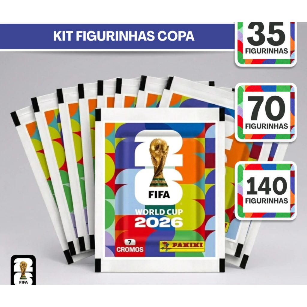 Kit Figurinhas Envelopes Pacotinhos Do Album Copa Do Mundo 2026 FIFA Original Panini