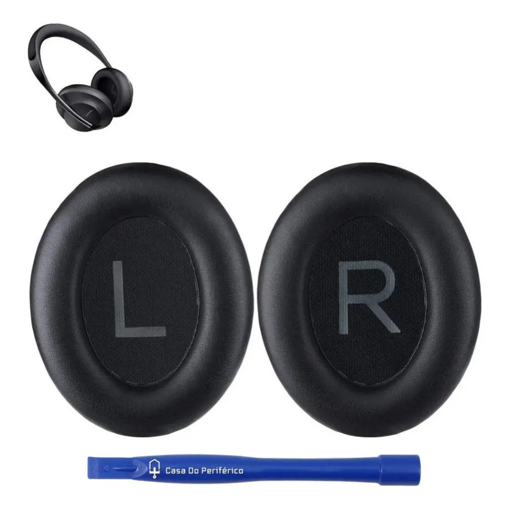 Espuma Almofadas Par Earpads Compatível Com Bose 700 E Bose Nc700 Preto Casa do Periférico