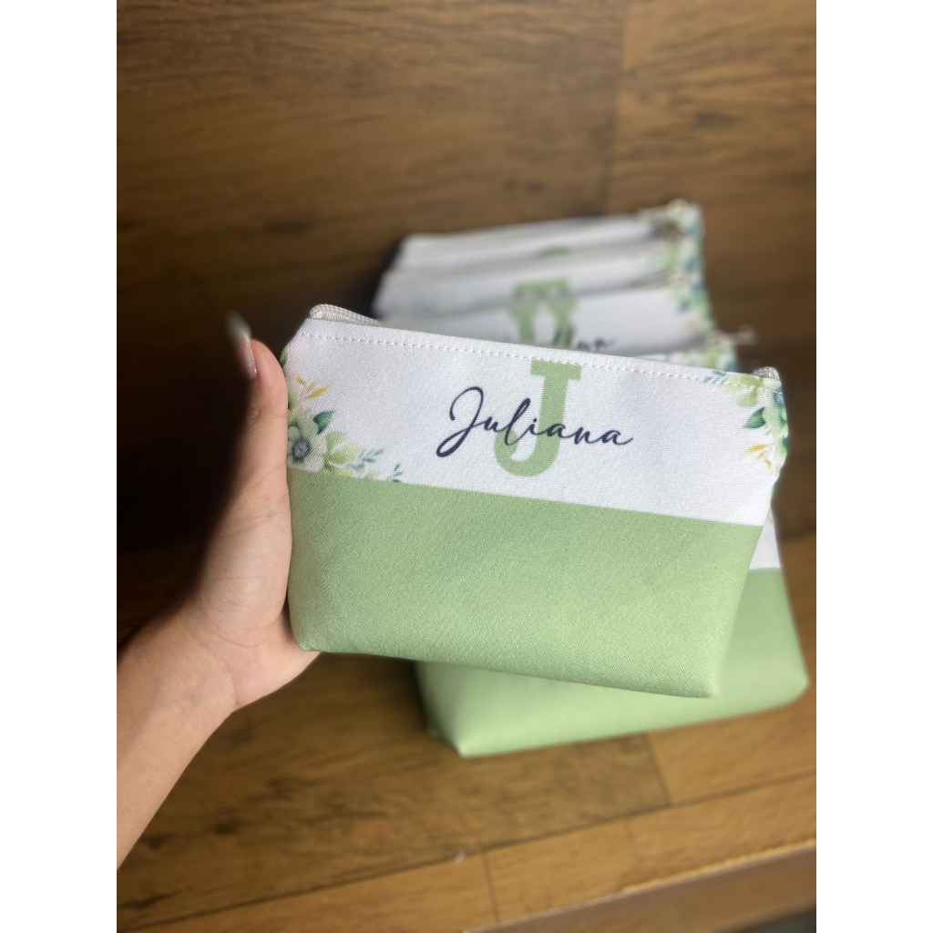 kit com 10 Necessaire Personalizada Com Nome Para Casamento madrinhas Formatura Daminha lembrancinha Aniversário 15 Anos