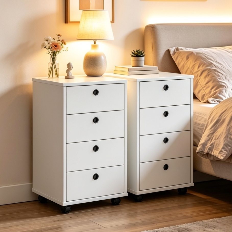 Mesa De Cabeceira Kit e Unitario Multiuso Para Quarto Armarinho De Escritório Gaveteiro Classic Mdf Criado