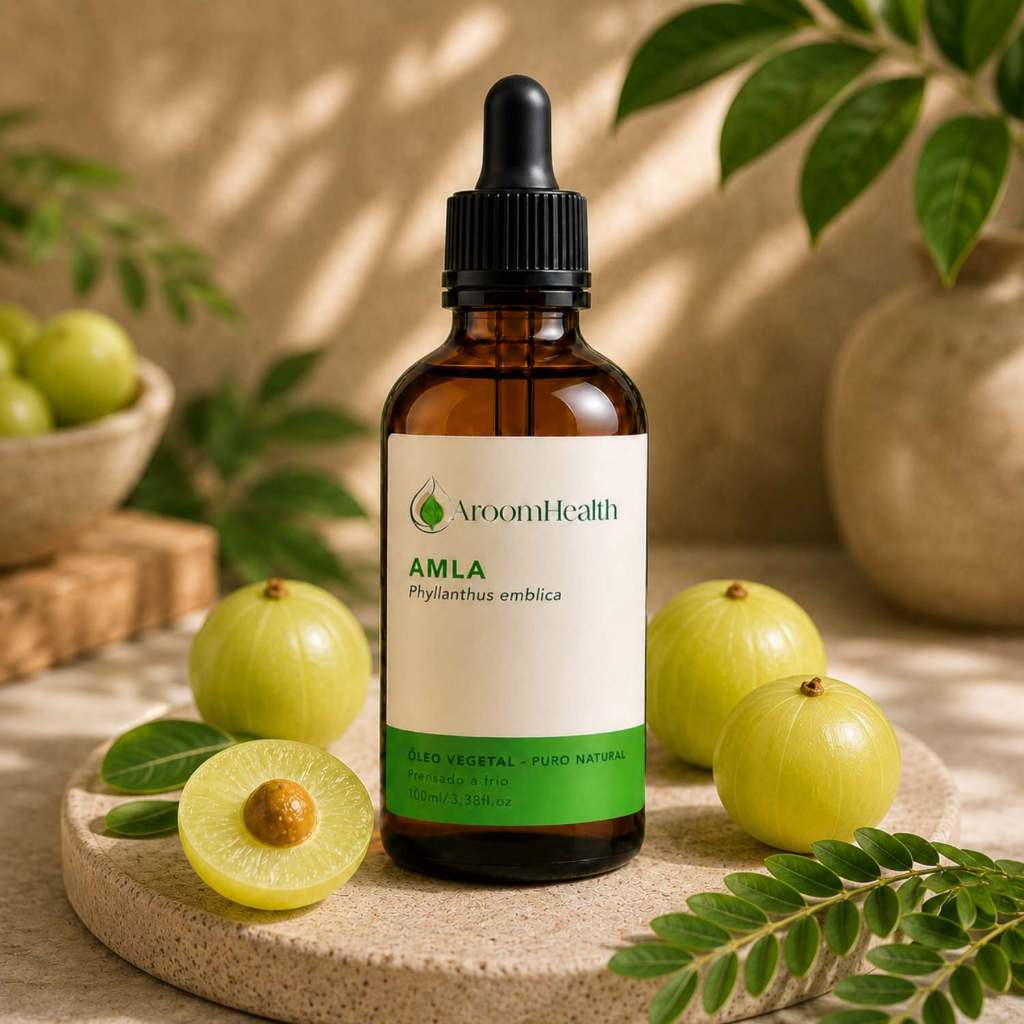 Óleo Vegetal puro natural de Amla 100 ml cabelo e pele
