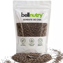 Semente de Chia 100% Natural Sem Glúten e Vegano - Bellnutry