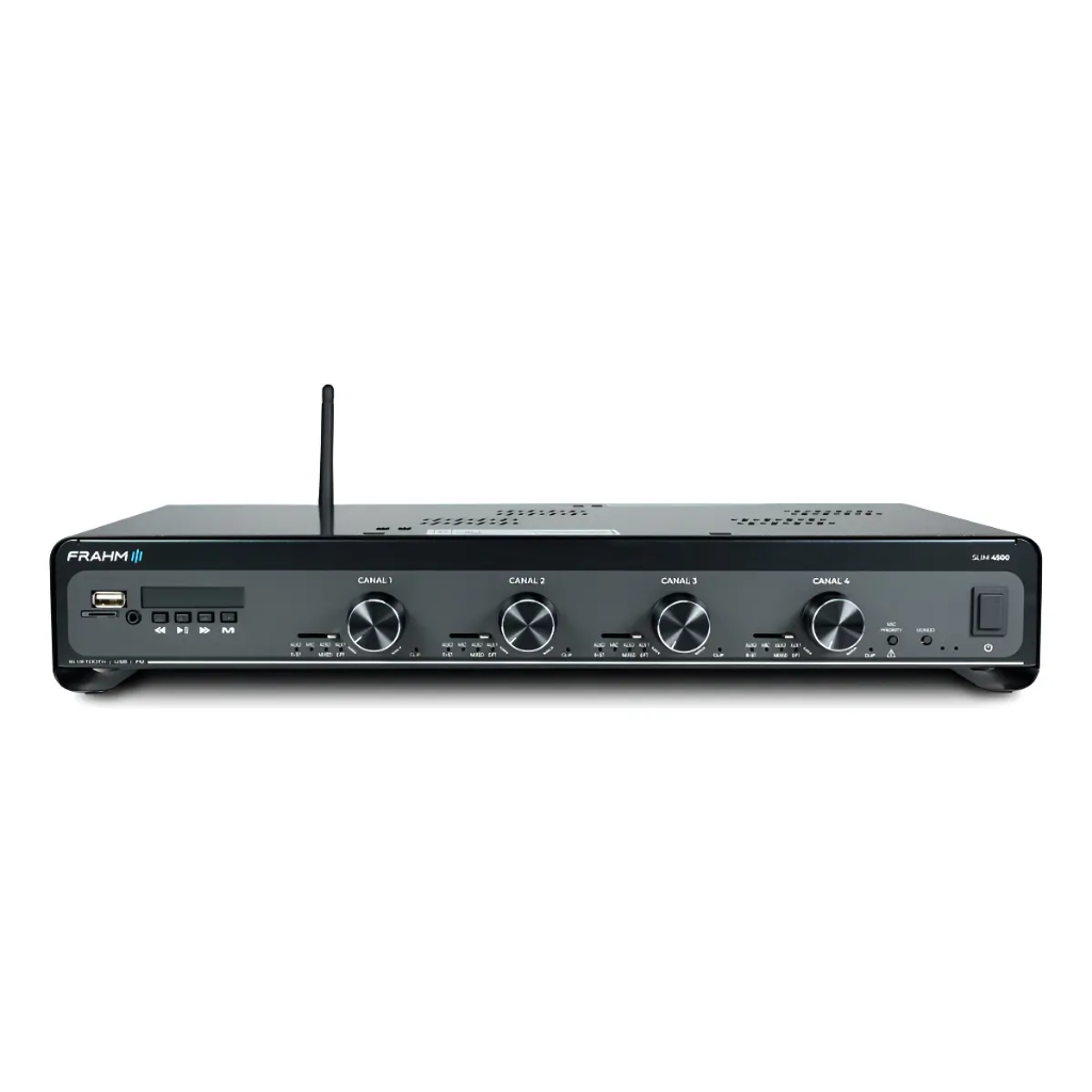 Amplificador Receiver Slim 4500 G5 Optical 480w Frahm Bt Usb — oferta na Shopee