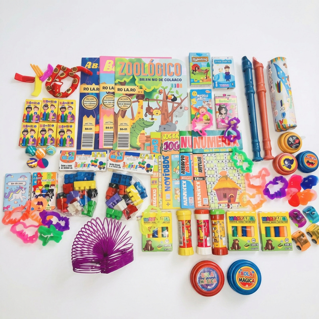 Kit 30 Brinquedos Aniversario Criança Festa Junina Prenda Lembrancinha Infantil Educativo Criativo