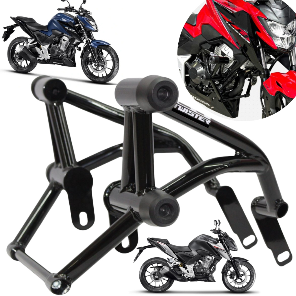 Slider Stunt Race Twister Cb 300f Protetor Motor E Carenagem Protecao Preto CB-300 F