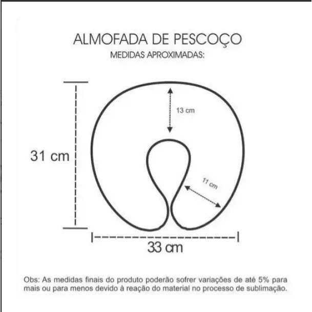 Protetor de Pescoço Cervical Macio Almofada de Viagem e Descanso Antialérgico Avião Carro e Filmes — imagem 2 de 2