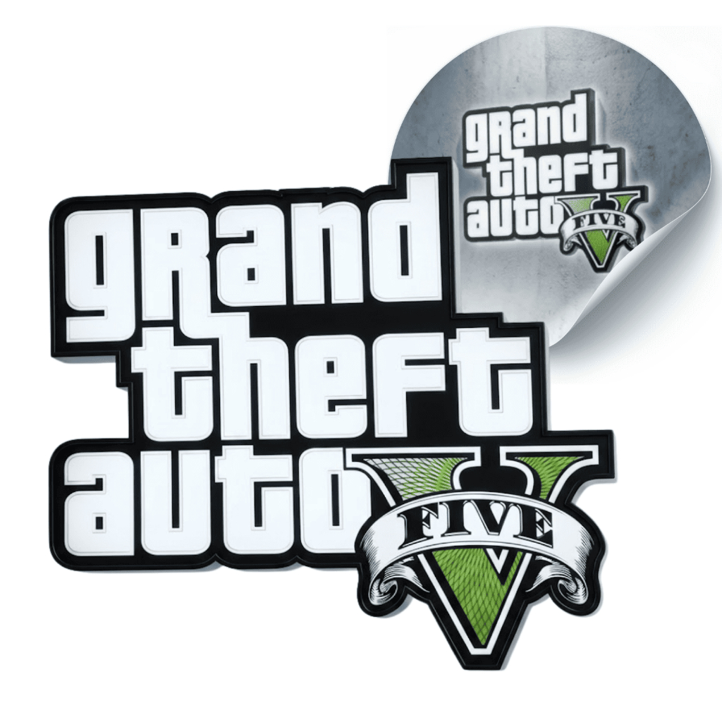 Placa Luminária Decorativa Temática Do Jogo Gta 5 Gta V