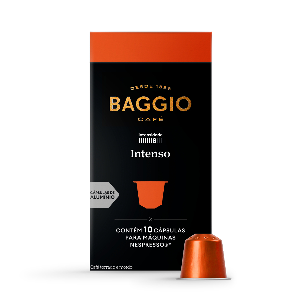 Baggio Café - Cápsula de Café Intenso Compatível com Nespresso® - 10 unidades.