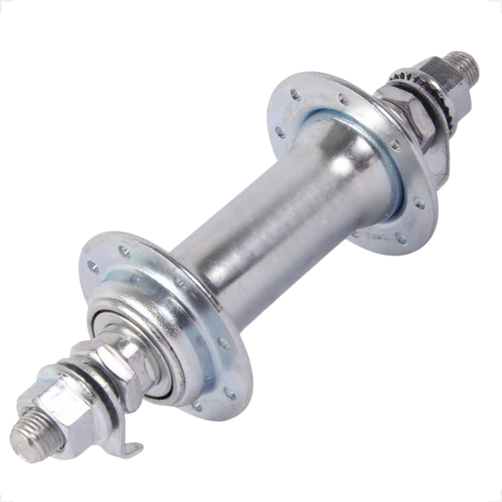CUBO DIANTEIRO BICICLETA 16 FUROS ACO CROMADO SHIVER
