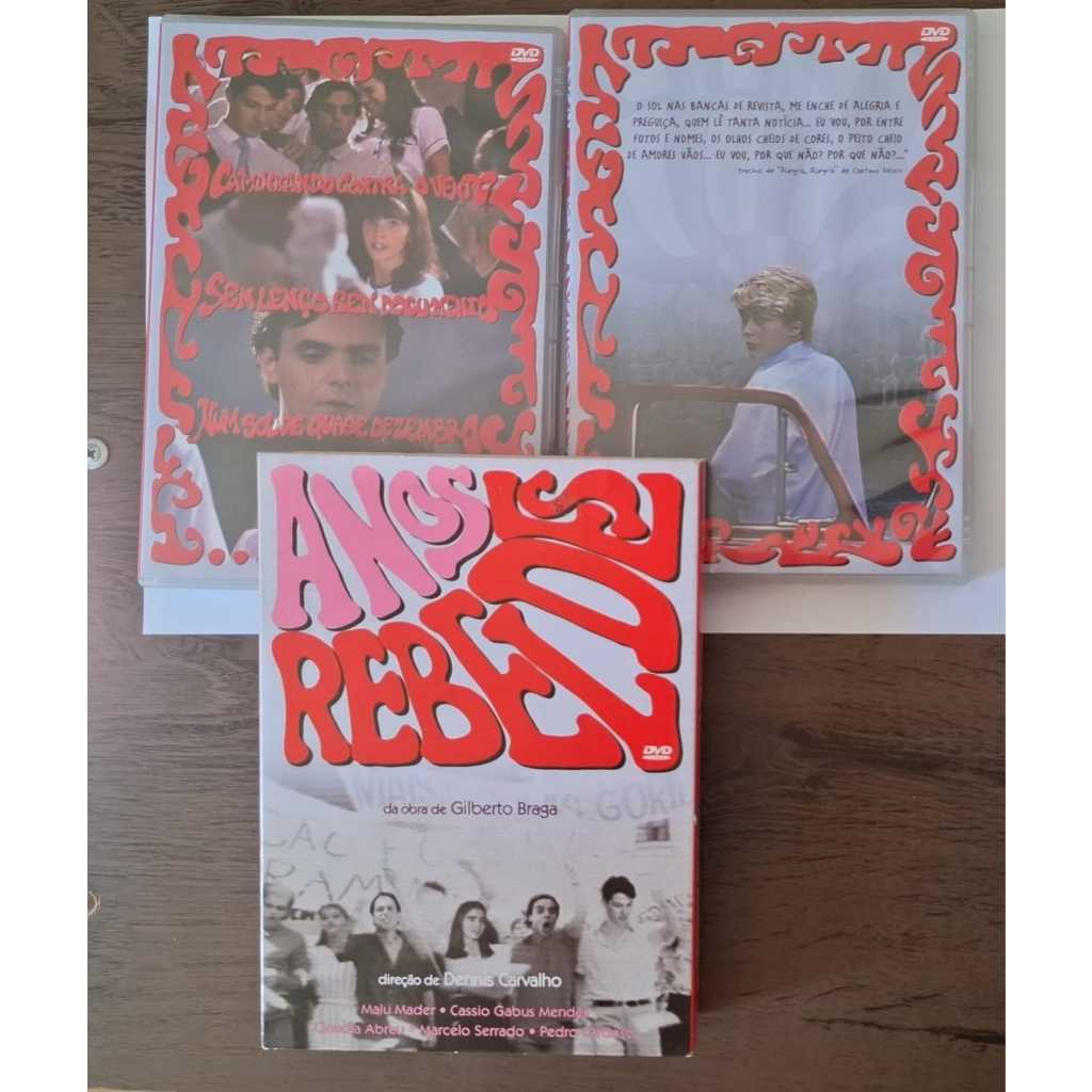 DVD TRIPLO ANOS REBELDES - DA OBRA DE GILBERTO BRAGA