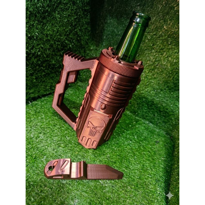 Porta Garrafa long neck - Tático 3 em 1 com Abridor | Suporte Estilo Militar Resistente