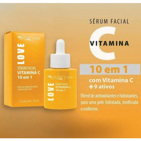 Sérum Facial Vitamina C Oil Free Max Love – 30ml | Pele Iluminada, Uniforme e Sem Oleosidade — imagem 2 de 2