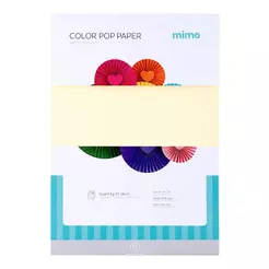 Papel Color Pop Amarelo Candy Mimo - A4 - 180 gr - 25 unds