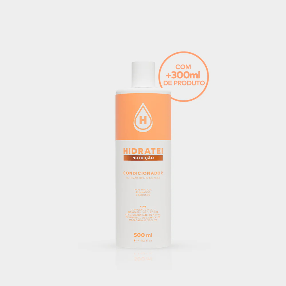 Condicionador Nutrição 500ml Hidratei | Maciez e Brilho Intenso