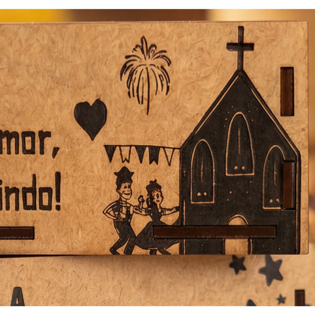 KIT 10 UND BANDEJA CESTA FESTA JUNINA SAO JOAO MDF 10x15 LEMBRANCINHA ARRAIAL QUERMESSE  DECORACAO