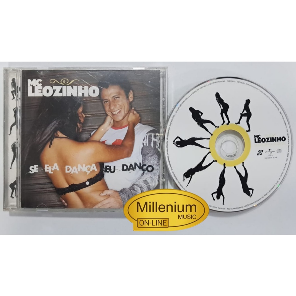 CD MC Leozinho  Se Ela Dança, Eu Danço 2006 Original Gravadora Colecionador Ótimo Estado