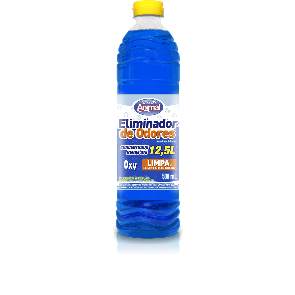 Eliminador de Odores Pet Oxy Doctor Animal 500ml | Tira Cheiro Urina Canil Concentrado Rende 12,5L