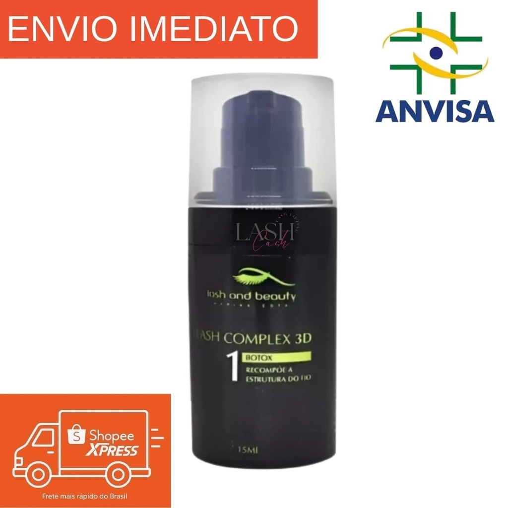 Complex 3D- Passo 1 Cilios e sobrancelhas 15ml Lashlifting Browlamination