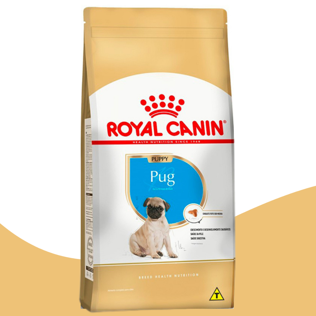 Royal Canin Alimento Cães Pug Filhote Sabor Mix 1 Kg