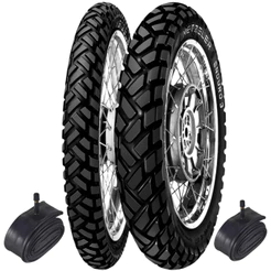 Par Pneu Metzeler 90/90-21' + 120/80-18' ENDURO 3 Xre 300 lander Xr250 Xre300 + Par de Câmaras
