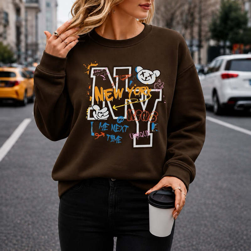 BLUSA DE FRIO MOLETOM FEMININO GOLA REDONDA ESTILO SUÉTER FLANELADO 100% ALGODÃO CAIMENTO PERFEITO VÁRIAS CORES