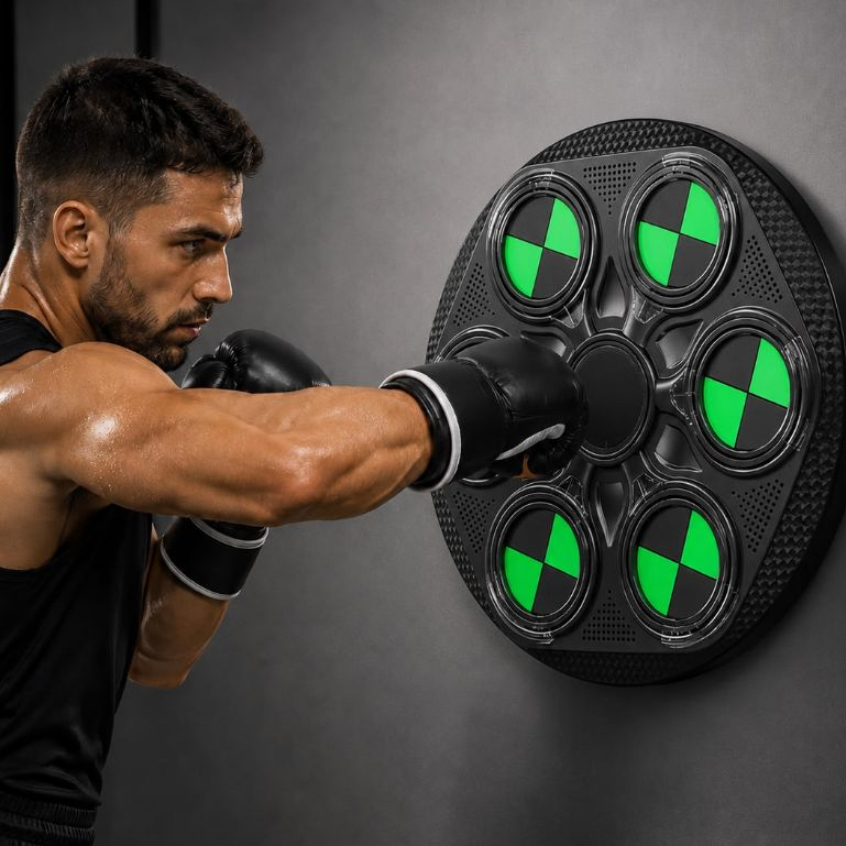 Máquina Inteligente de Boxe Soco Música Bluetooth Anti Estresse