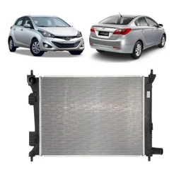 Radiador Agua Hb20 Hatch e Sedan 2012 2013 2014 2015 2016 2017 2018 2019
