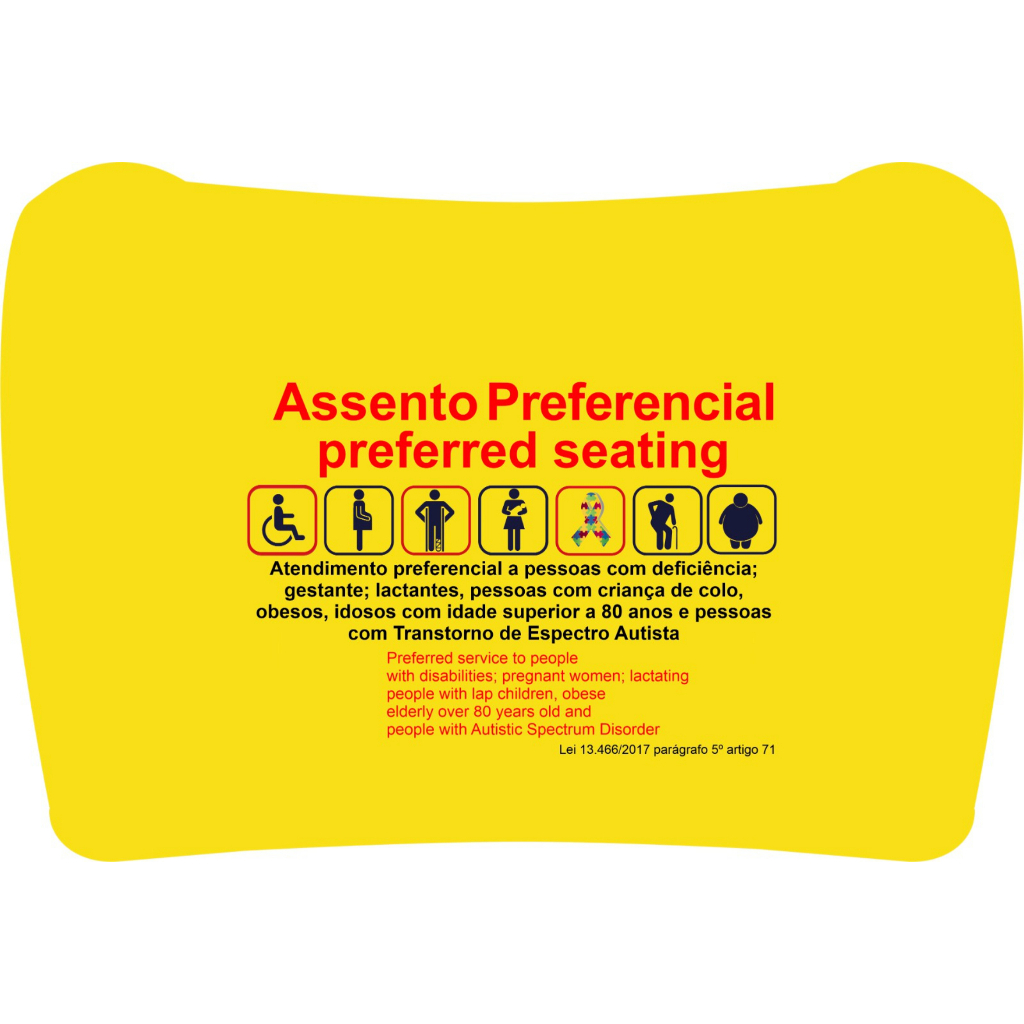 Kit 4 Capas de Encosto de Banco para Ônibus | Acessibilidade | Tecido Resistente