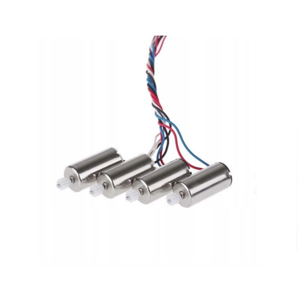 4 Motor 3,7v medida 20x7mm com engrenagem de 9 dentes para Drone, helicoptero, aeromodelo, e similares