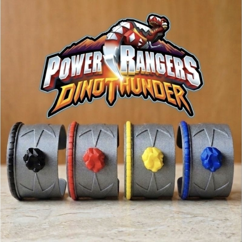 Bracelete Morfador Power Rangers Dino Trovão (Dino Thunder) Premium - Tamanho Real da serie