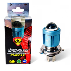 Lampada H4 Led Bombillo Farol 1500 Lumens Moto Fan Titan Cb 300 Xre 300 Strobo
