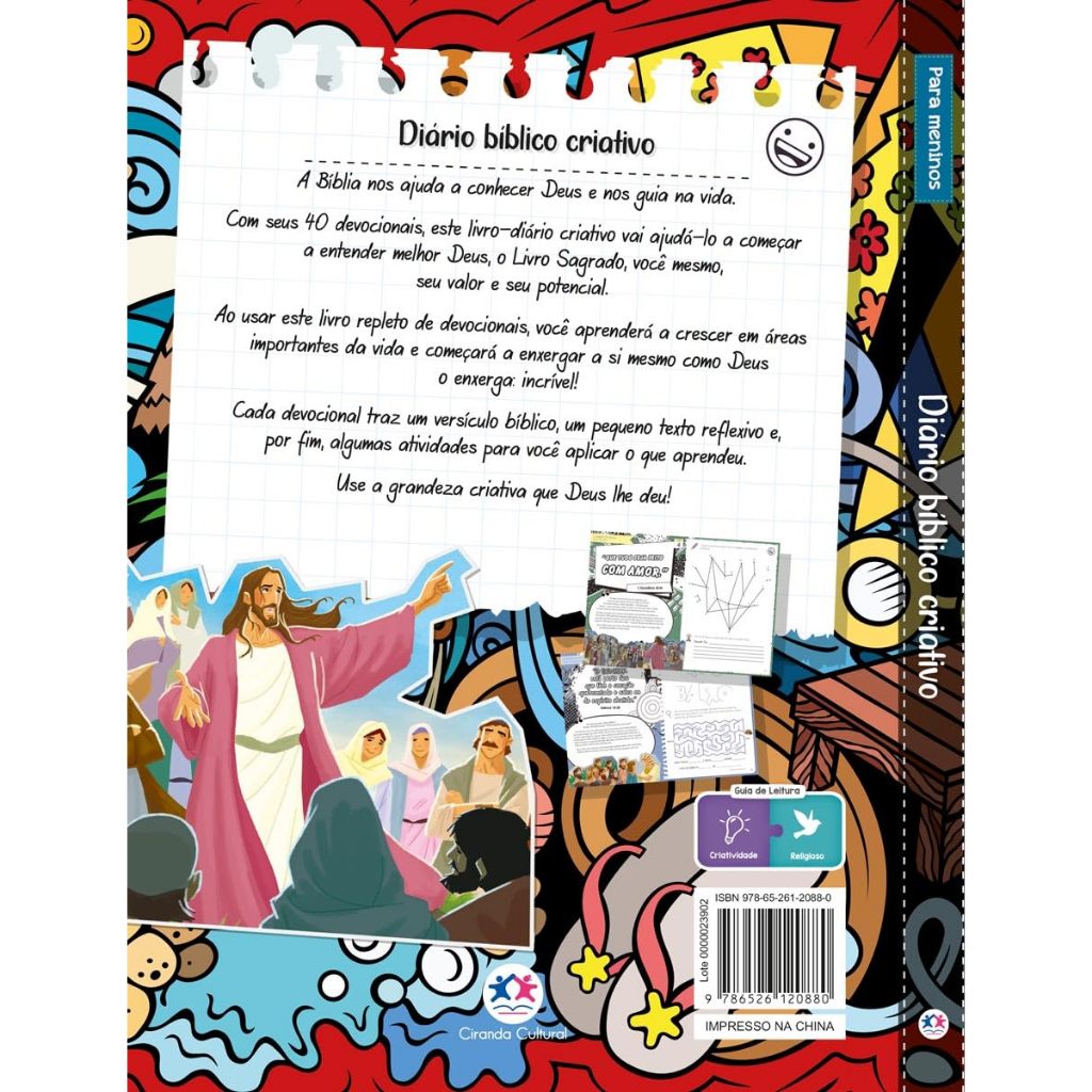 Livro-Diário Bíblico Criativo - Para Meninos · foto 2