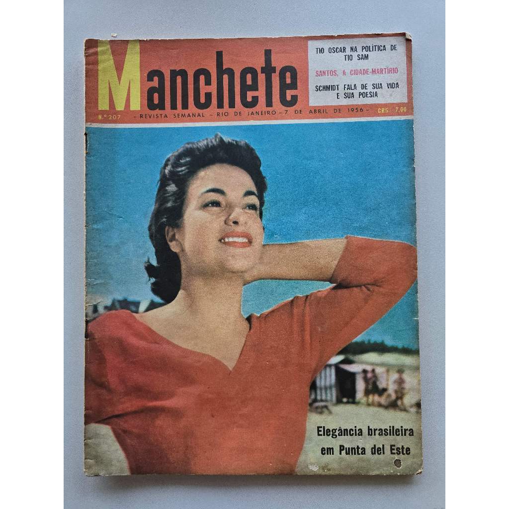 Revista Manchete Nº 207 - Abr/1956 - Stalin / Guarujá / Martha Rocha / Édith Piaf