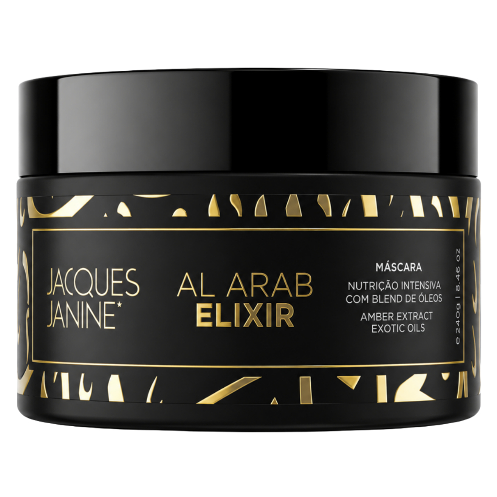 Máscara Tratamento Hidratação Jacques Janine Al Arab Elixir Nutrição Brilho 240g